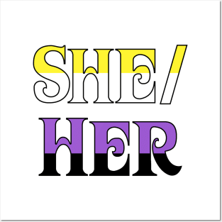 Nonbinary She/Her Posters and Art